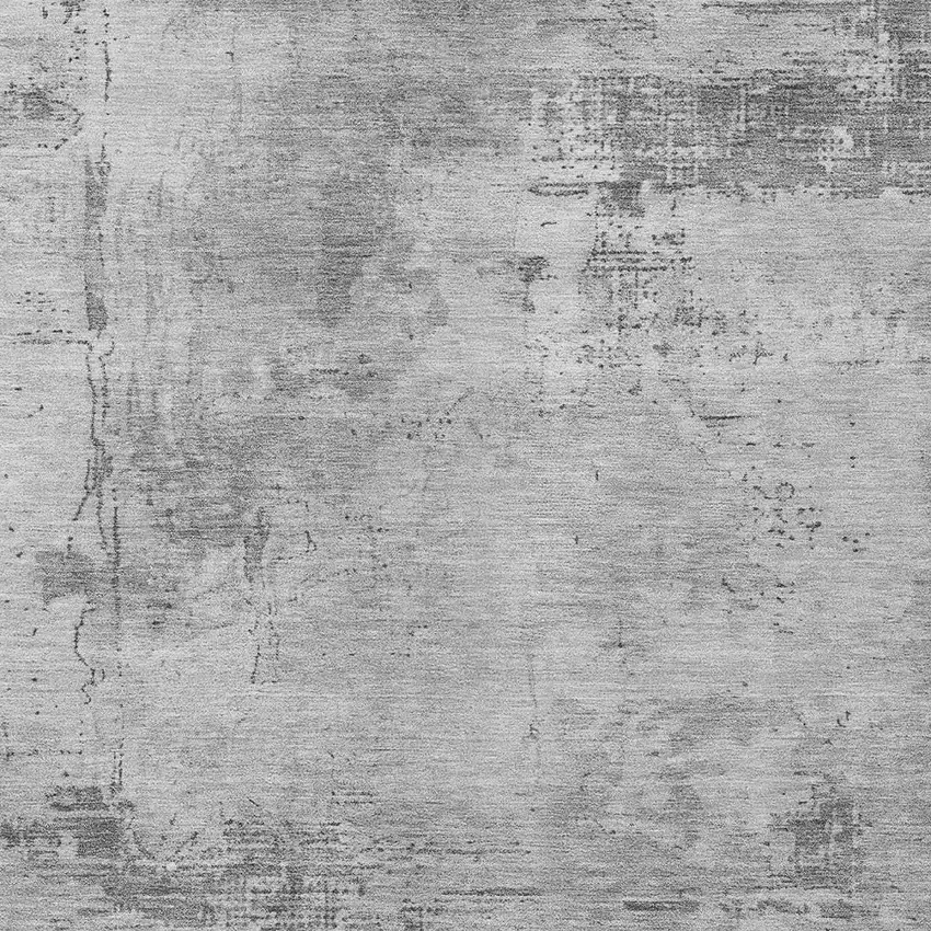 Gray And Silver Abstract Washable Indoor Outdoor Area Rug Photo 5