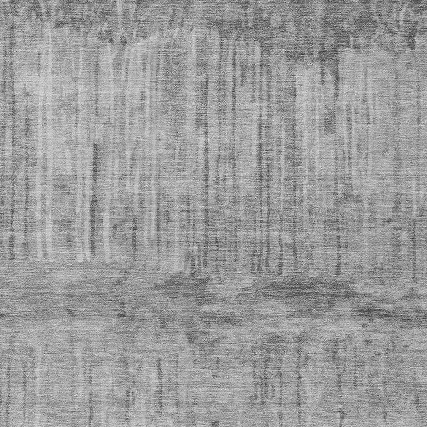 Gray And Silver Abstract Washable Indoor Outdoor Area Rug Photo 2
