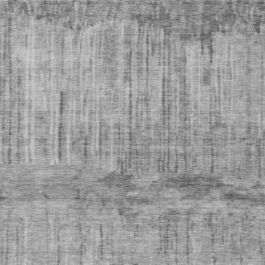 Gray And Silver Abstract Washable Indoor Outdoor Area Rug Photo 2