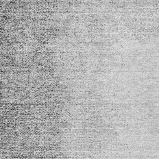 Gray And Silver Abstract Washable Indoor Outdoor Area Rug Photo 6
