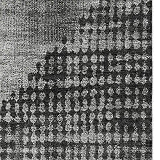 Gray And Silver Diamond Washable Area Rug With UV Protection Photo 3