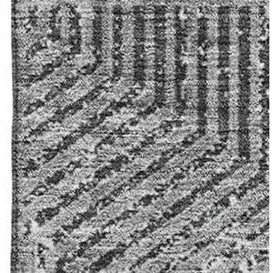 Photo of Gray And Silver Geometric Washable Area Rug With UV Protection