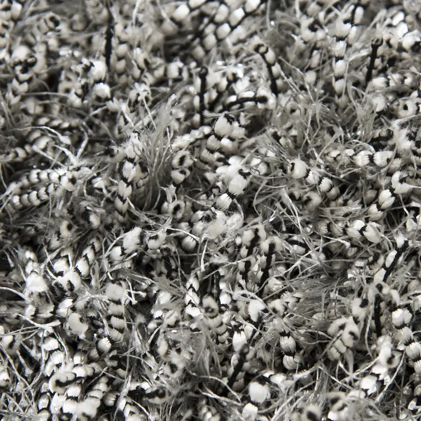Gray And Silver Hand Tufted Area Rug Photo 5
