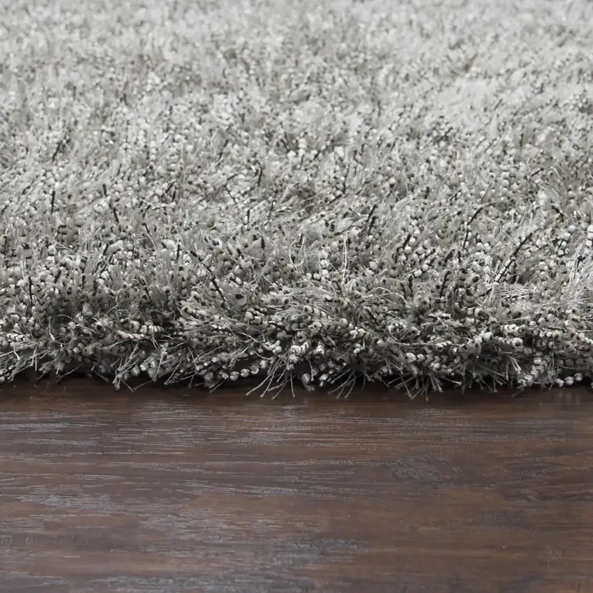 Gray And Silver Hand Tufted Area Rug Photo 1