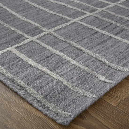 Gray And Silver Hand Woven Area Rug Photo 3