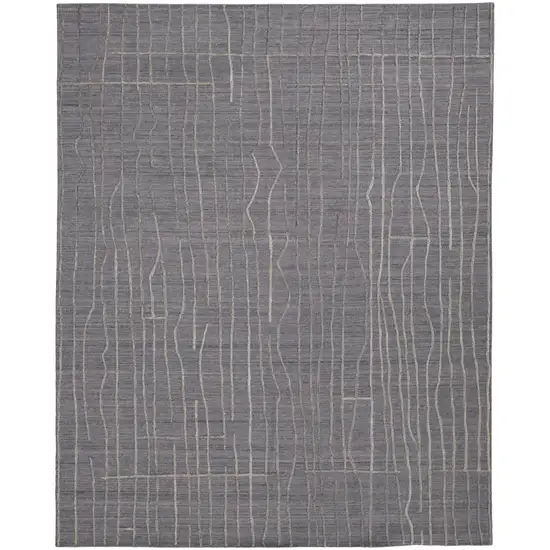 Gray And Silver Hand Woven Area Rug Photo 2