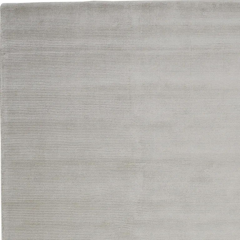 Gray And Silver Hand Woven Area Rug Photo 5