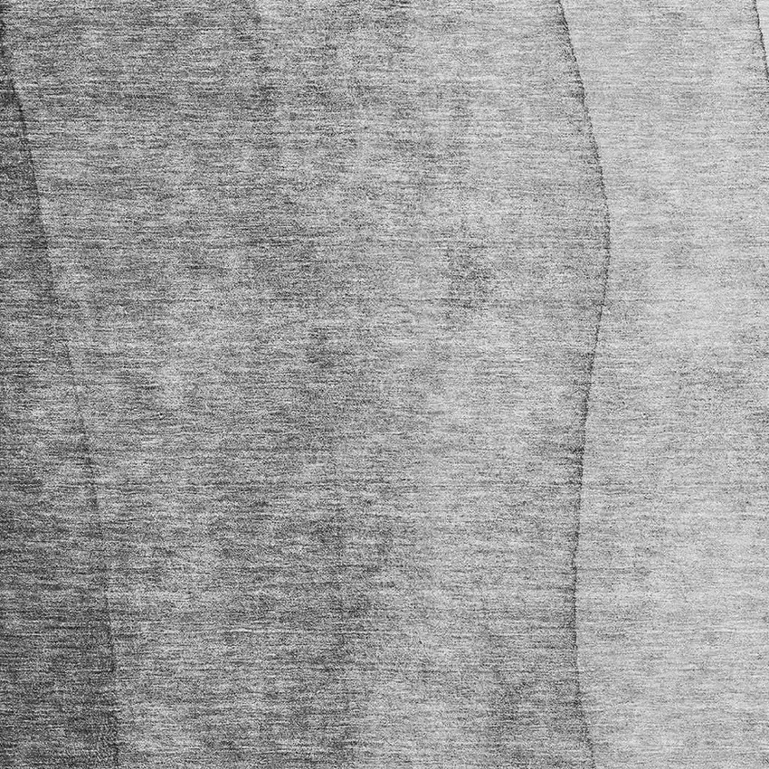 Gray And Silver Ombre Washable Area Rug With UV Protection Photo 3