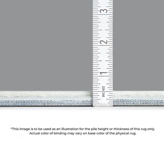 Gray And Silver Ombre Washable Area Rug With UV Protection Photo 9