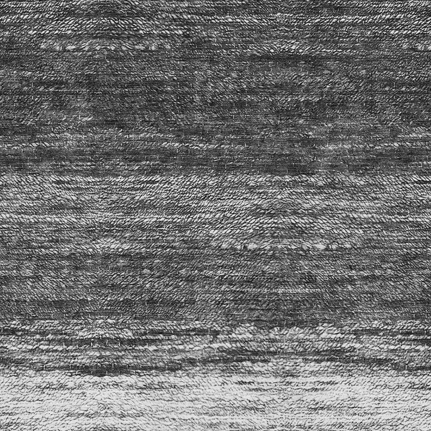 Gray And Silver Ombre Washable Area Rug With UV Protection Photo 3