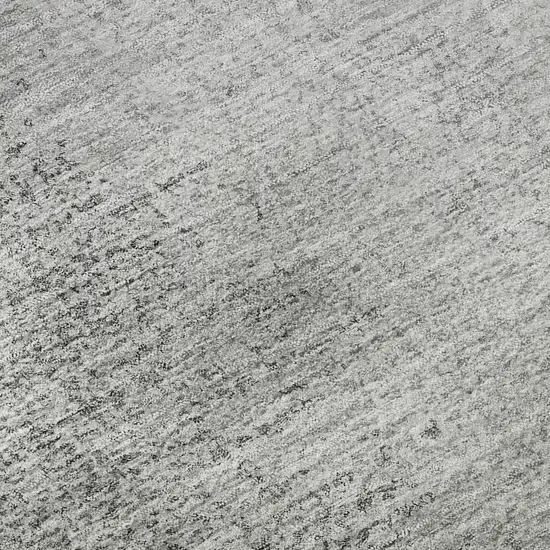 Gray And Silver Ombre Washable Area Rug With UV Protection Photo 9