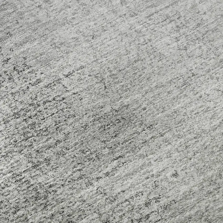 Gray And Silver Ombre Washable Area Rug With UV Protection Photo 9