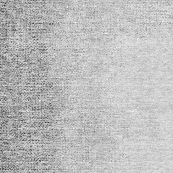 Gray And Silver Ombre Washable Area Rug With UV Protection Photo 3
