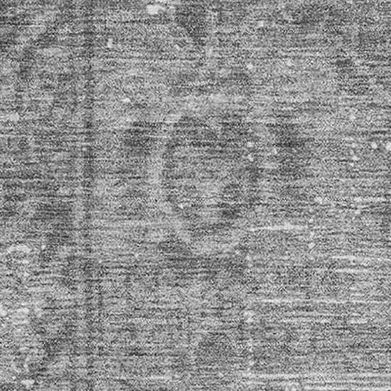 Gray And Silver Oriental Washable Area Rug With UV Protection Photo 2