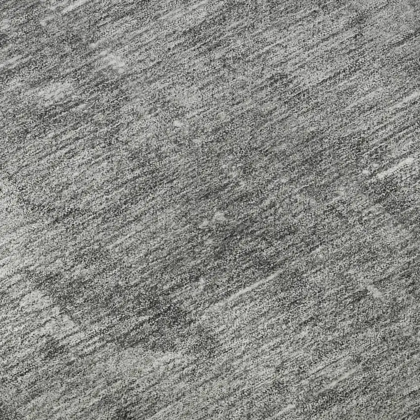 Gray And Silver Oriental Washable Area Rug With UV Protection Photo 9