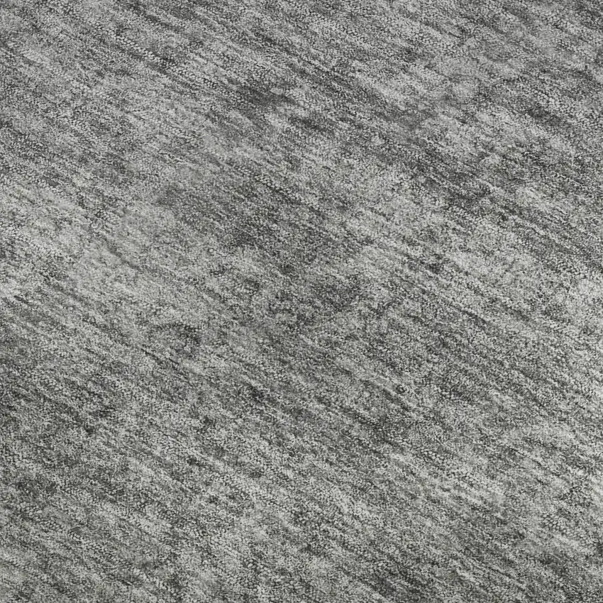 Gray And Silver Oriental Washable Area Rug With UV Protection Photo 2