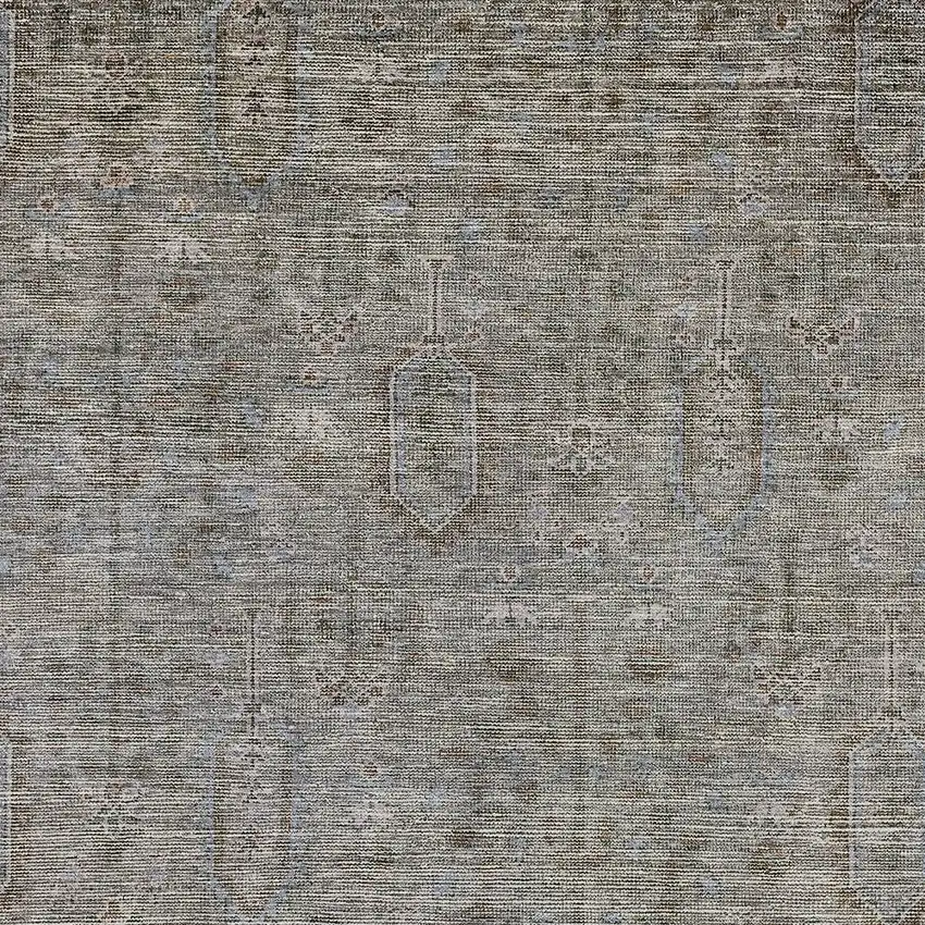 Gray And Silver Southwestern Washable Indoor Outdoor Area Rug Photo 6