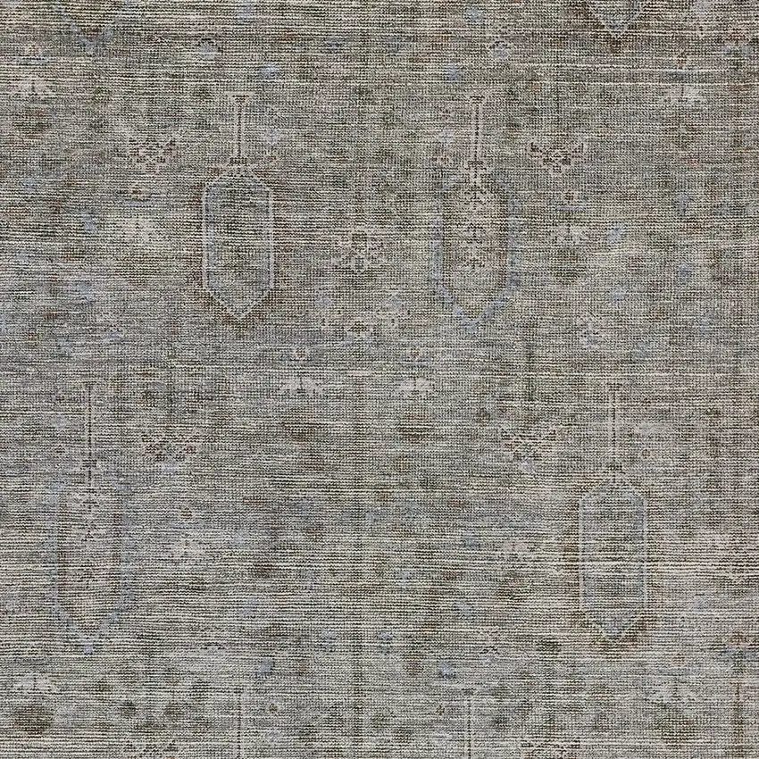 Gray And Silver Southwestern Washable Indoor Outdoor Area Rug Photo 6