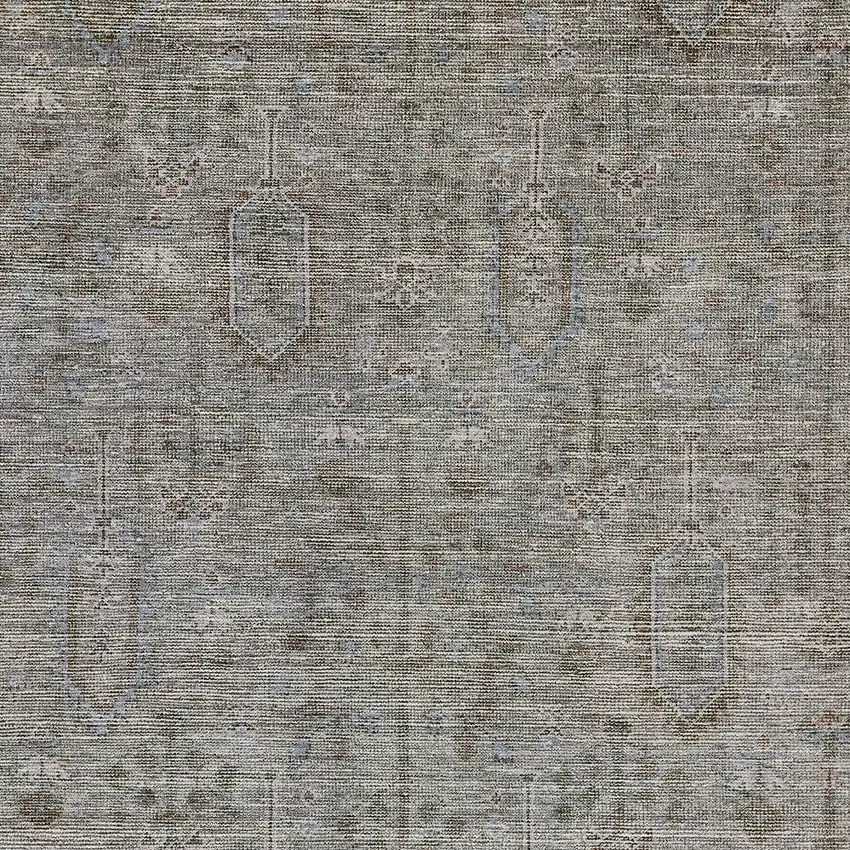 Gray And Silver Southwestern Washable Indoor Outdoor Area Rug Photo 6