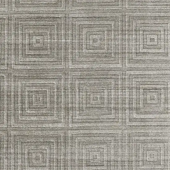 Gray And Silver Striped Hand Woven Area Rug Photo 4