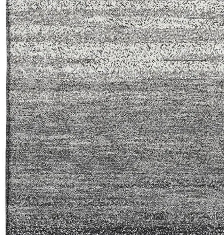 Gray And Silver Striped Washable Area Rug With UV Protection Photo 2