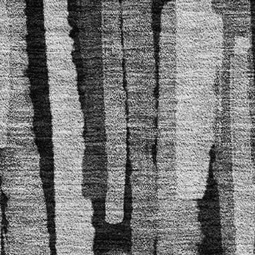 Gray And Silver Striped Washable Area Rug With UV Protection Photo 2