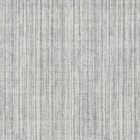 Gray And Silver Striped Washable Indoor Outdoor Area Rug Photo 4