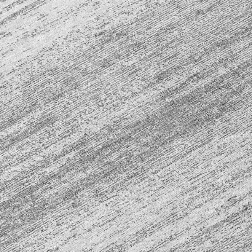Gray And Silver Striped Washable Indoor Outdoor Area Rug Photo 8