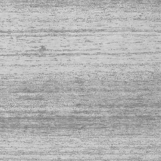 Gray And Silver Striped Washable Indoor Outdoor Area Rug Photo 6