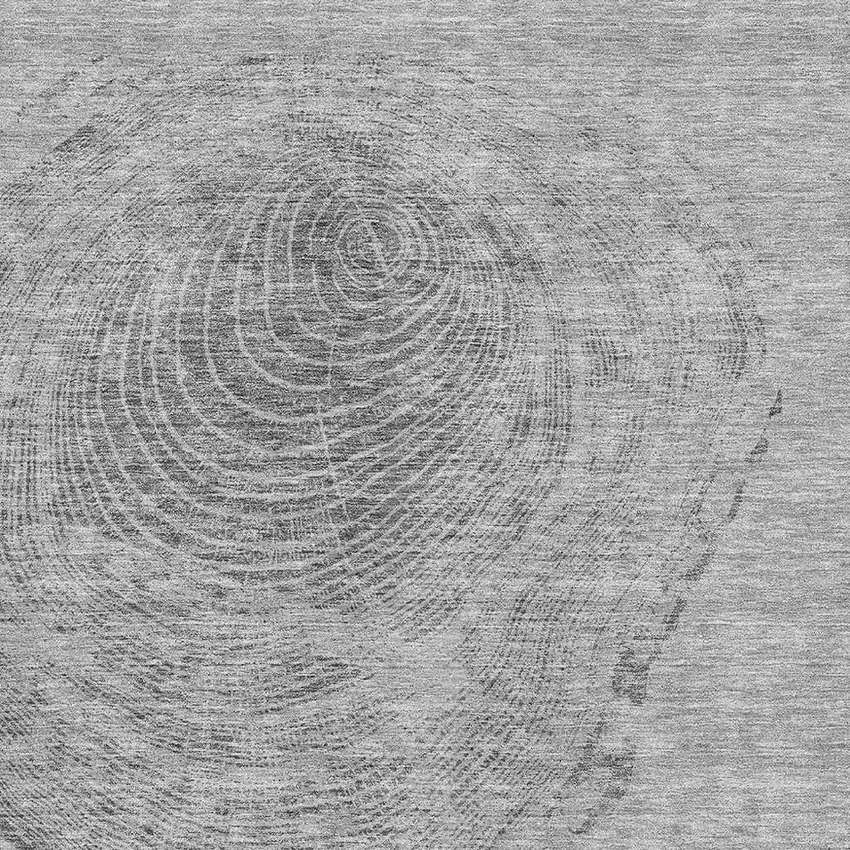 Gray And Silver Woodland Lodge Washable Area Rug With UV Protection Photo 2