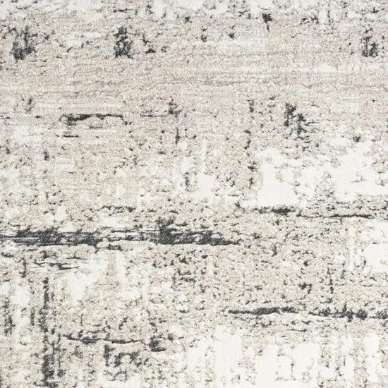Gray And Slate Gray Abstract Distressed Area Rug Photo 4