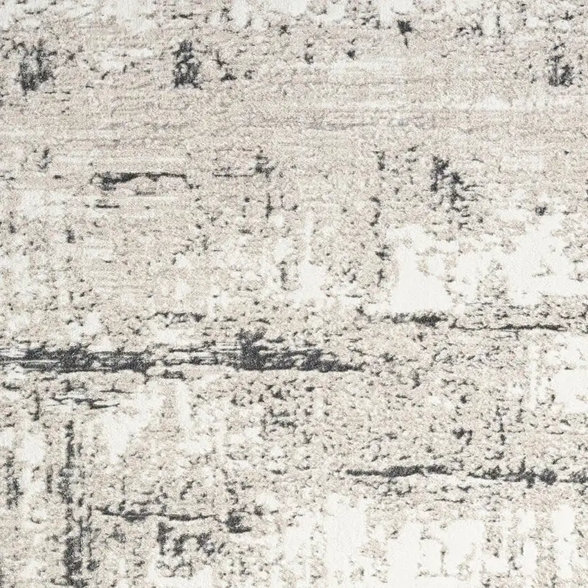 Gray And Slate Gray Abstract Distressed Area Rug Photo 4
