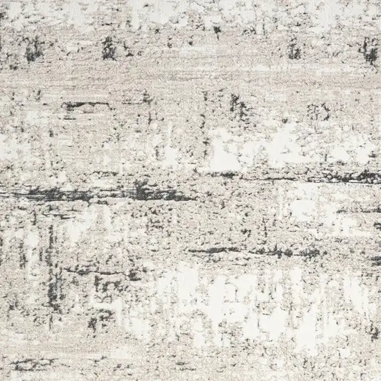 Gray And Slate Gray Abstract Distressed Area Rug Photo 5