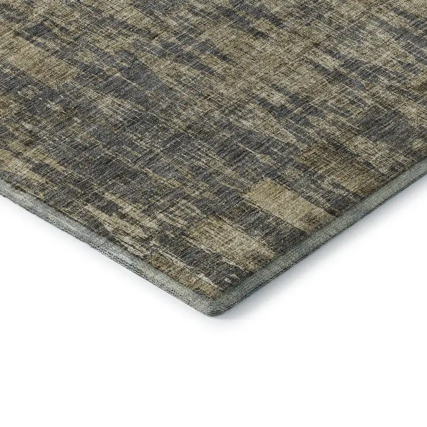Gray And Tan Moroccan Washable Area Rug With UV Protection Photo 5