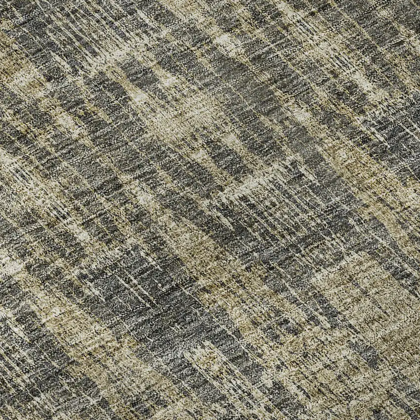 Gray And Tan Moroccan Washable Area Rug With UV Protection Photo 7