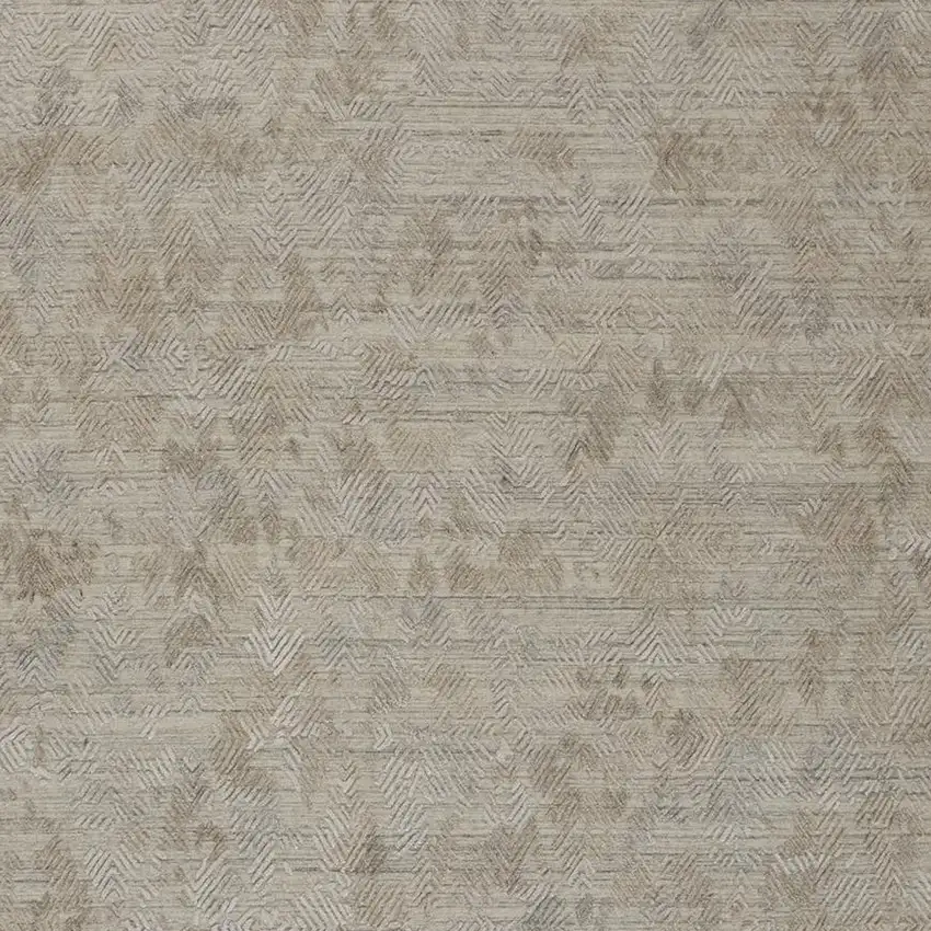 Gray And Taupe Abstract Hand Woven Area Rug Photo 3