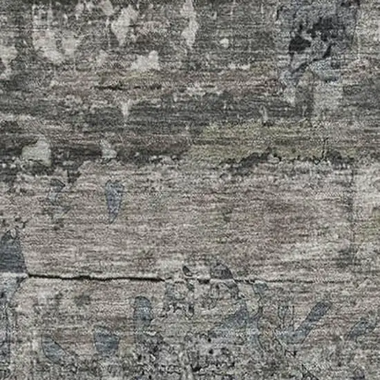 Gray And Taupe Abstract Washable Area Rug With UV Protection Photo 3