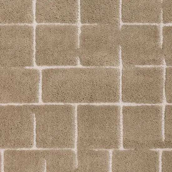 Gray And Taupe Geometric Area Rug Photo 4