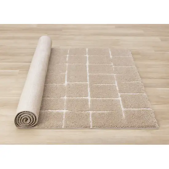 Gray And Taupe Geometric Area Rug Photo 9