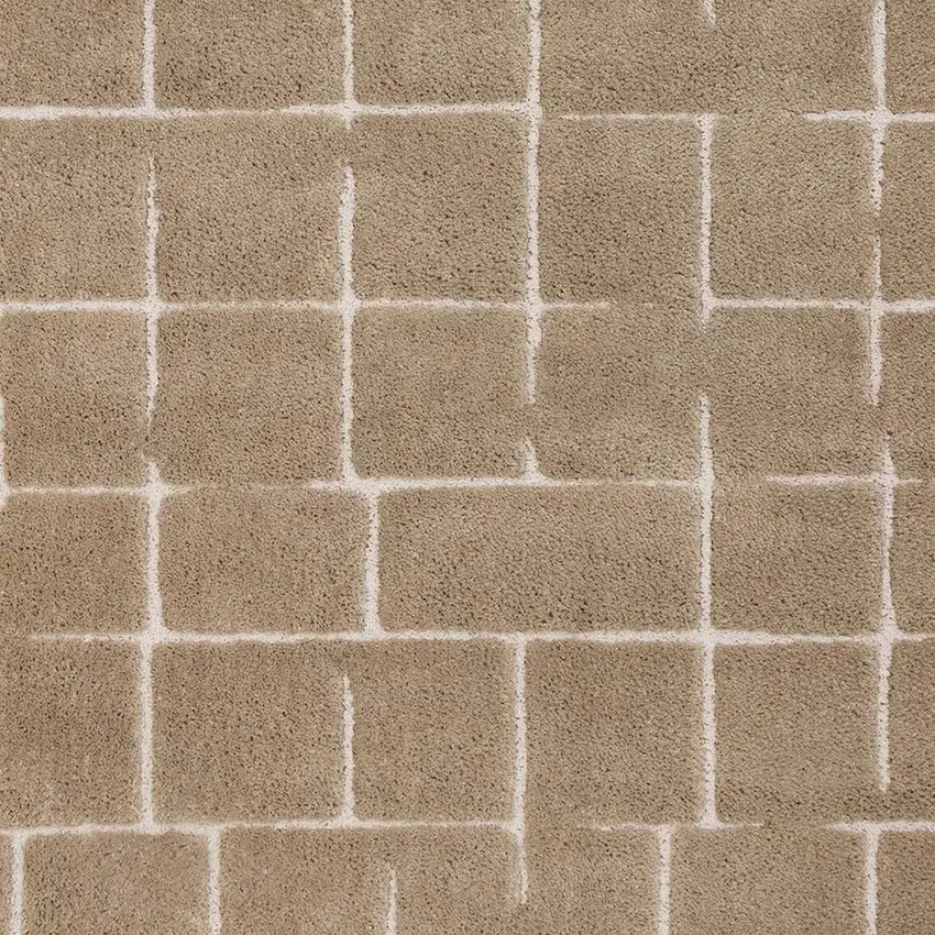 Gray And Taupe Geometric Area Rug Photo 4