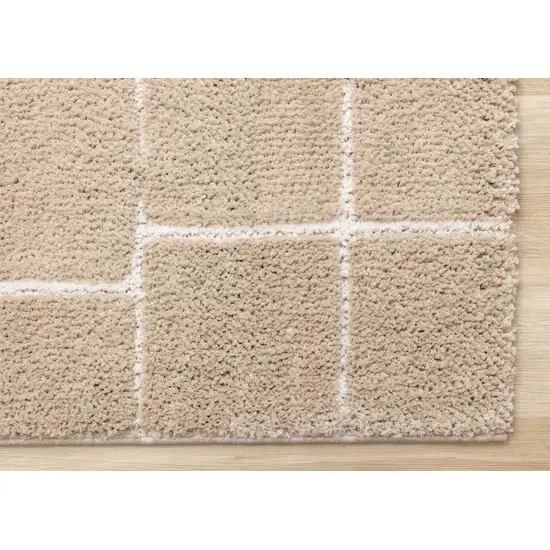 Gray And Taupe Geometric Area Rug Photo 9