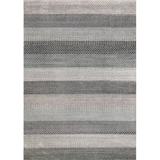 Gray And Taupe Geometric Area Rug Photo 2