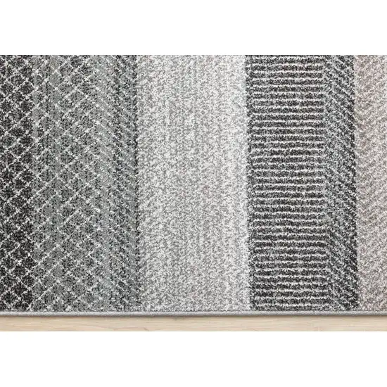 Gray And Taupe Geometric Area Rug Photo 9