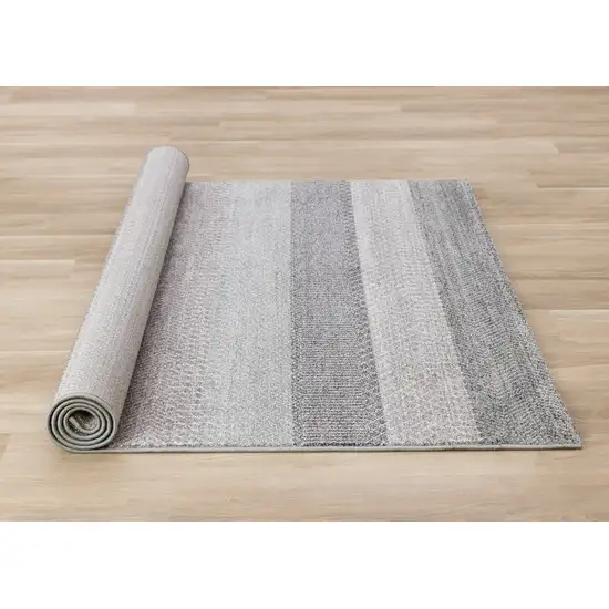 Gray And Taupe Geometric Area Rug Photo 7