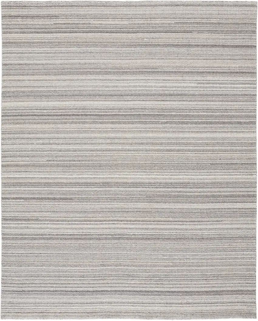 Gray And Taupe Wool Hand Woven Stain Resistant Area Rug Photo 2