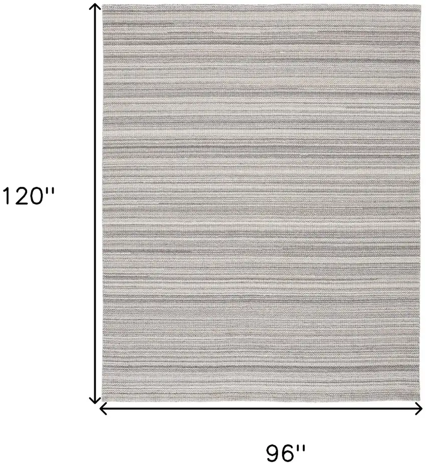 Gray And Taupe Wool Hand Woven Stain Resistant Area Rug Photo 10