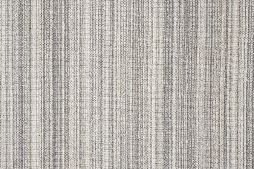 Gray And Taupe Wool Hand Woven Stain Resistant Area Rug Photo 8