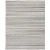 Photo of Gray And Taupe Wool Hand Woven Stain Resistant Area Rug