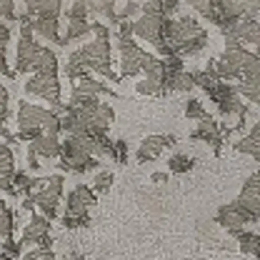 Gray And White Abstract Area Rug Photo 3