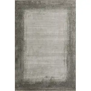 Photo of Gray And White Abstract Area Rug